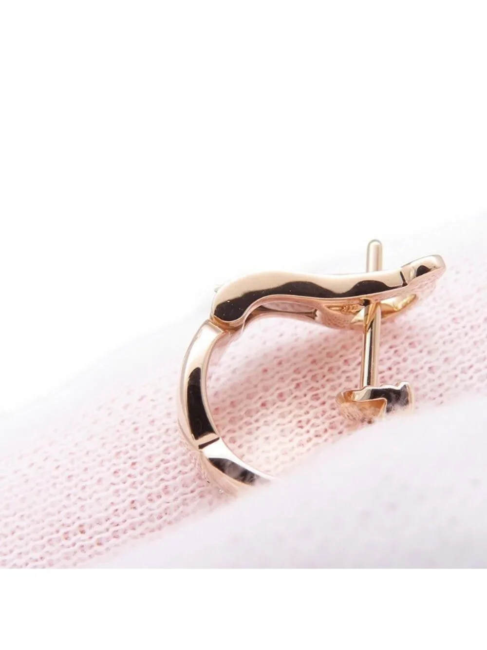 Chanel Earrings Coco Crush Collection Diamond Total 18k Pink Gold